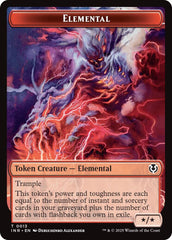 Elemental // Human (0014) Double-Sided Token [Innistrad Remastered Tokens] MTG Single Magic: The Gathering  | Multizone: Comics And Games