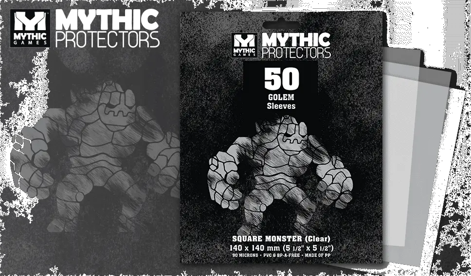 Mythic Protectors Sleeves Multizone: Comics And Games Mini-Euro Size (Clear)  | Multizone: Comics And Games