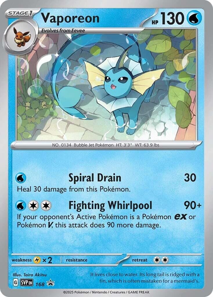 Vaporeon (SVP168) [Scarlet & Violet: Black Star Promos] Pokemon Single Pokémon  | Multizone: Comics And Games