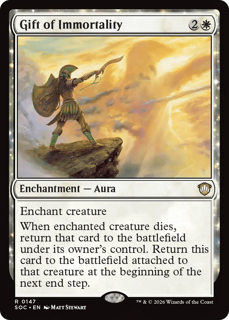Gift of Immortality [Secrets of Strixhaven Commander] MTG Single Magic: The Gathering  | Multizone: Comics And Games
