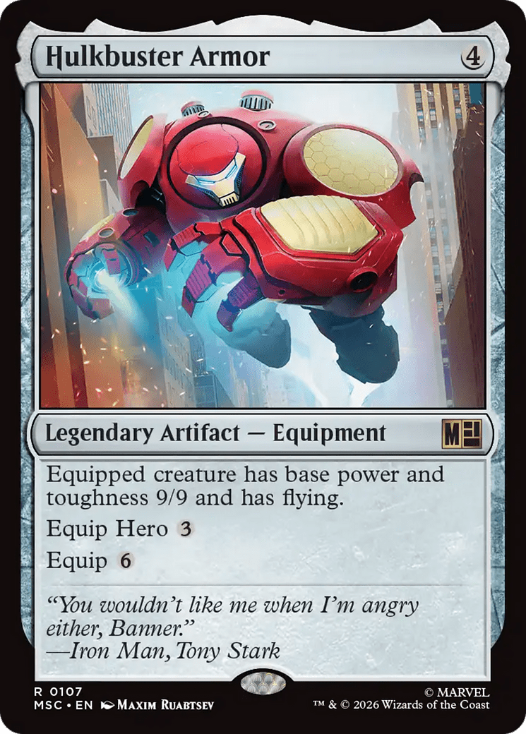 Hulkbuster Armor [Marvel Super Heroes Commander] MTG Single Magic: The Gathering  | Multizone: Comics And Games