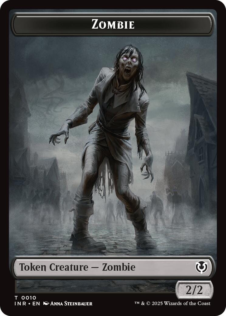 Zombie (0010) // Blood Double-Sided Token [Innistrad Remastered Tokens] MTG Single Magic: The Gathering  | Multizone: Comics And Games