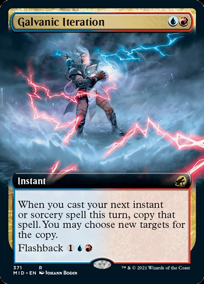 Galvanic Iteration (Extended Art) [Innistrad: Midnight Hunt] MTG Single Magic: The Gathering  | Multizone: Comics And Games