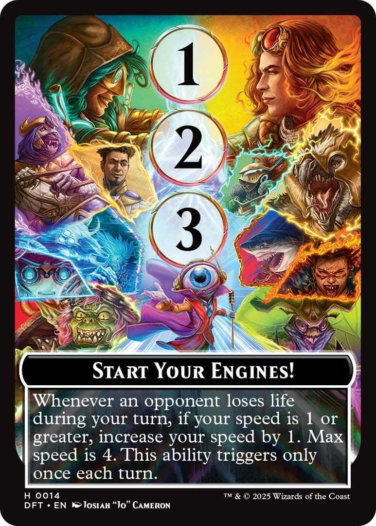 Start Your Engines! // Max Speed [Aetherdrift Tokens] MTG Single Magic: The Gathering  | Multizone: Comics And Games