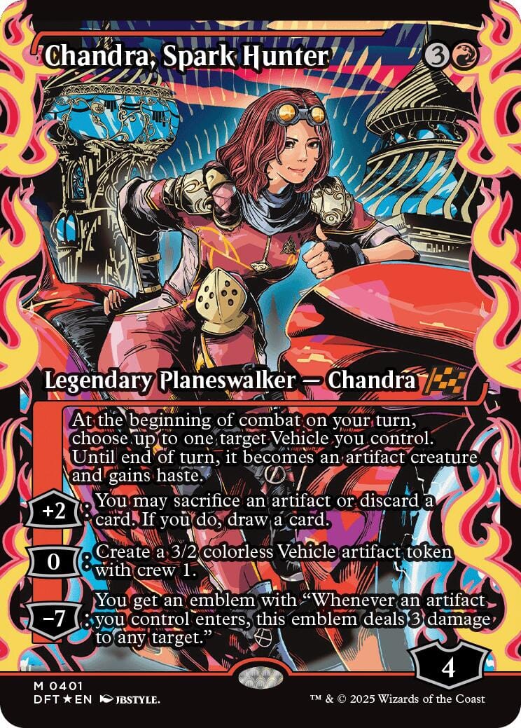 Chandra, Spark Hunter (Showcase) (Japanese) [Aetherdrift] MTG Single Magic: The Gathering  | Multizone: Comics And Games