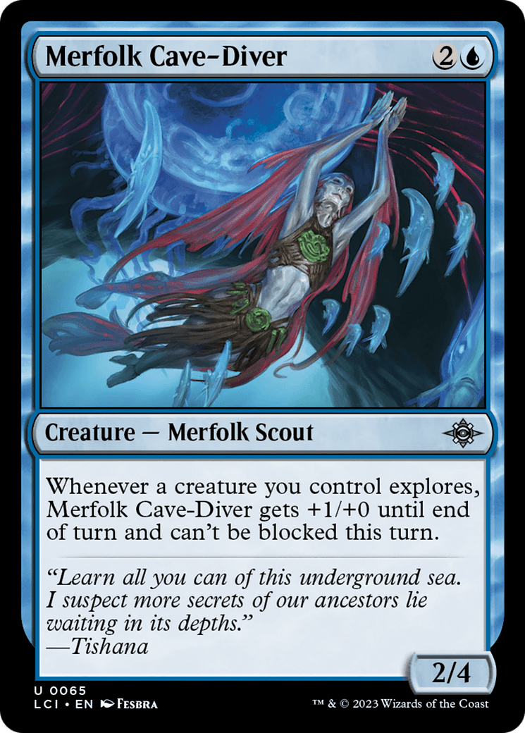 Merfolk Cave-Diver [The Lost Caverns of Ixalan] MTG Single Magic: The Gathering  | Multizone: Comics And Games