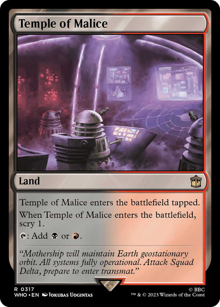 Temple of Malice [Doctor Who] MTG Single Magic: The Gathering  | Multizone: Comics And Games