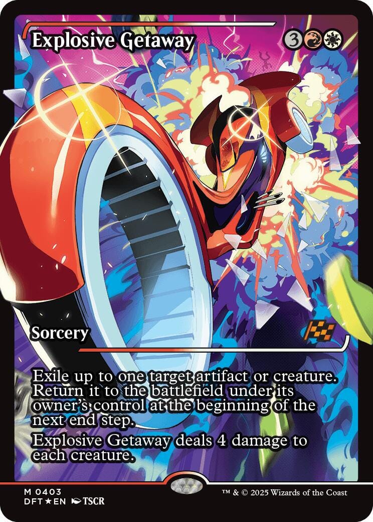 Explosive Getaway (Showcase) (Japanese) [Aetherdrift] MTG Single Magic: The Gathering  | Multizone: Comics And Games