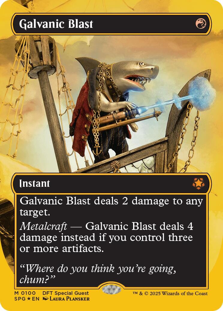 Galvanic Blast (Borderless) (First-Place Foil) [Aetherdrift Special Guests] MTG Single Magic: The Gathering  | Multizone: Comics And Games