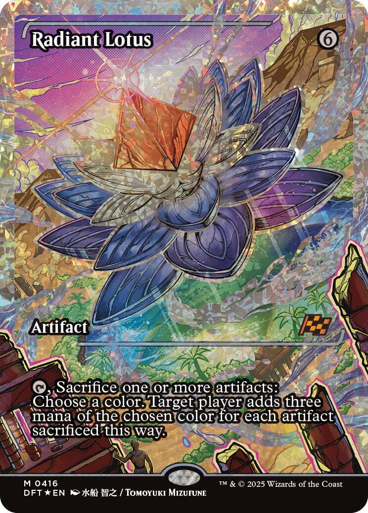 Radiant Lotus (Showcase Fracture Foil) (Japanese) [Aetherdrift] MTG Single Magic: The Gathering  | Multizone: Comics And Games