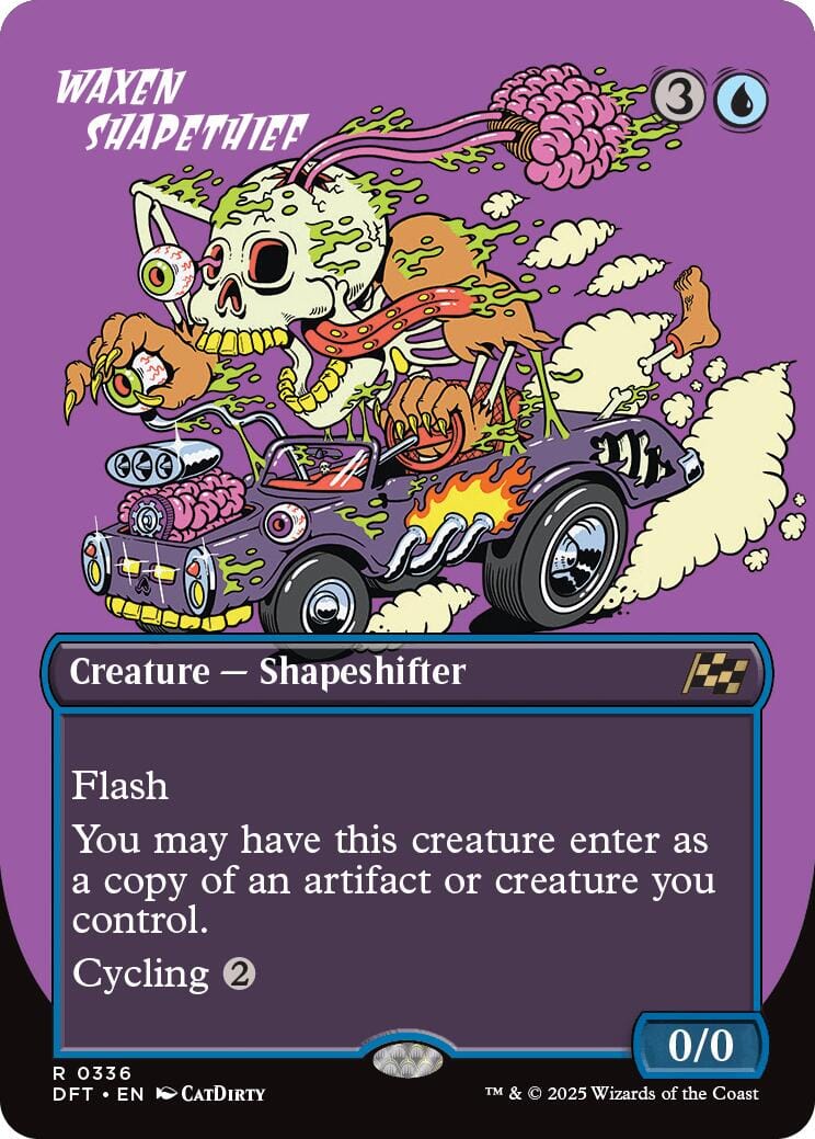 Waxen Shapethief (Borderless) [Aetherdrift] MTG Single Magic: The Gathering  | Multizone: Comics And Games