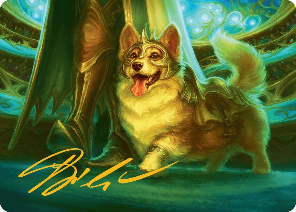 District Mascot Art Card (30/54) (Gold-Stamped Signature) [Aetherdrift Art Series] MTG Single Magic: The Gathering  | Multizone: Comics And Games