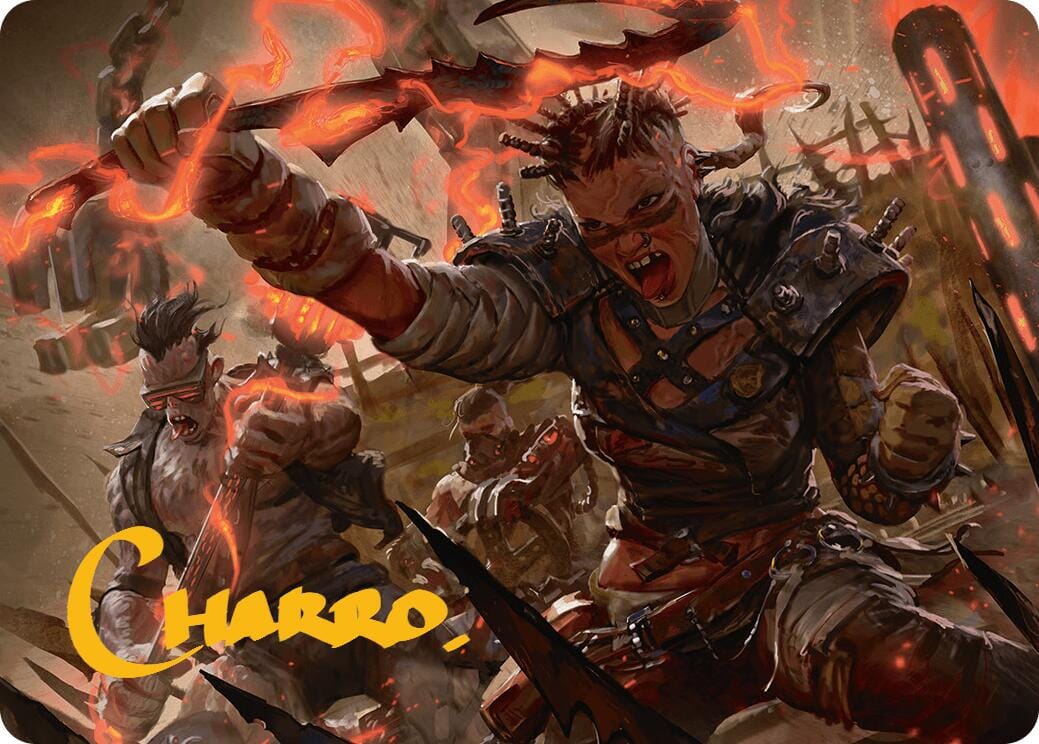 Far Fortune, End Boss Art Card (11/54) (Gold-Stamped Signature) [Aetherdrift Art Series] MTG Single Magic: The Gathering  | Multizone: Comics And Games