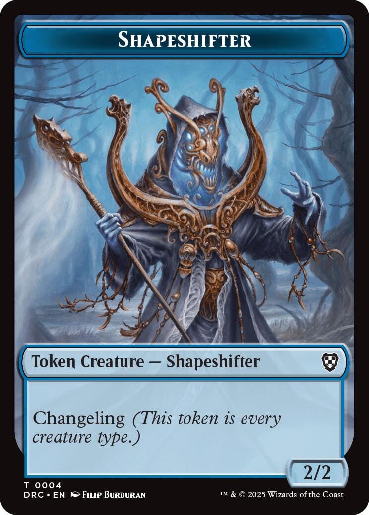 Shapeshifter // Zombie (0003) Double-Sided Token [Aetherdrift Tokens] MTG Single Magic: The Gathering  | Multizone: Comics And Games