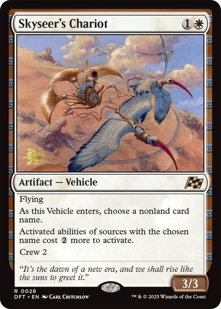 Skyseer's Chariot [Aetherdrift Prerelease Promos] MTG Single Magic: The Gathering  | Multizone: Comics And Games