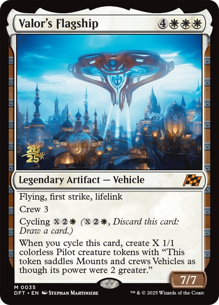 Valor's Flagship [Aetherdrift Prerelease Promos] MTG Single Magic: The Gathering  | Multizone: Comics And Games