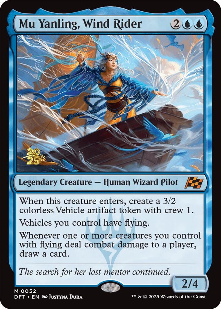 Mu Yanling, Wind Rider [Aetherdrift Prerelease Promos] MTG Single Magic: The Gathering  | Multizone: Comics And Games