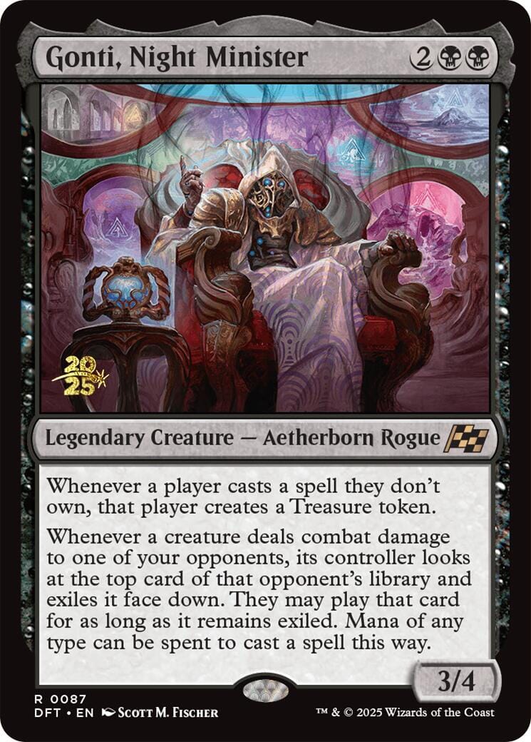 Gonti, Night Minister [Aetherdrift Prerelease Promos] MTG Single Magic: The Gathering  | Multizone: Comics And Games
