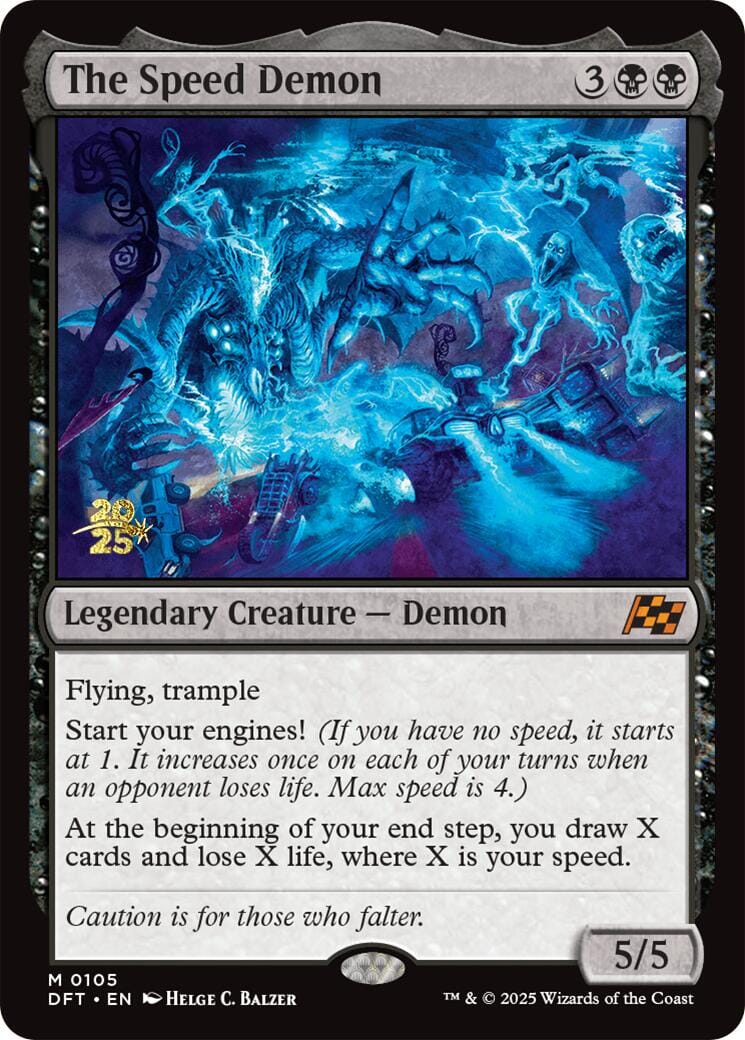 The Speed Demon [Aetherdrift Prerelease Promos] MTG Single Magic: The Gathering  | Multizone: Comics And Games
