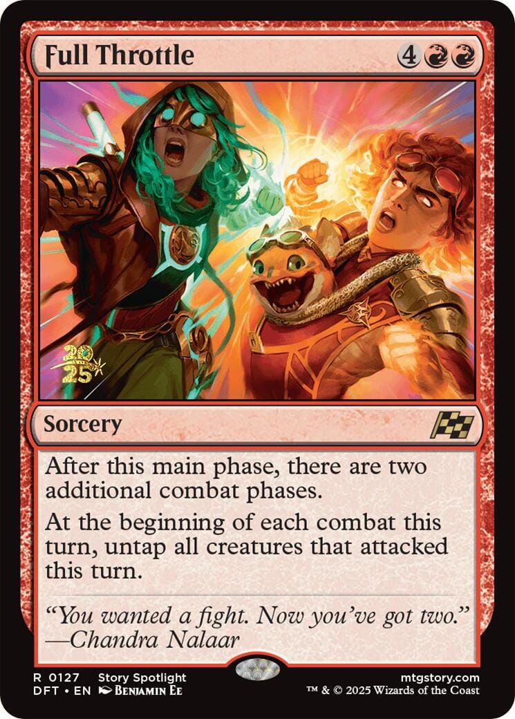 Full Throttle [Aetherdrift Prerelease Promos] MTG Single Magic: The Gathering  | Multizone: Comics And Games