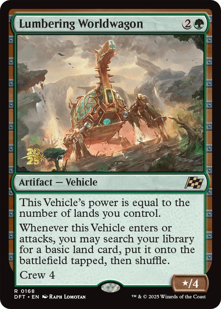 Lumbering Worldwagon [Aetherdrift Prerelease Promos] MTG Single Magic: The Gathering  | Multizone: Comics And Games
