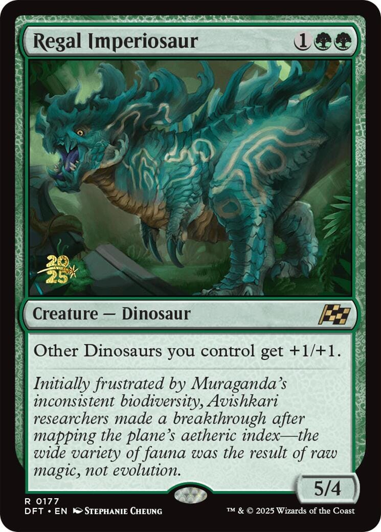 Regal Imperiosaur [Aetherdrift Prerelease Promos] MTG Single Magic: The Gathering  | Multizone: Comics And Games