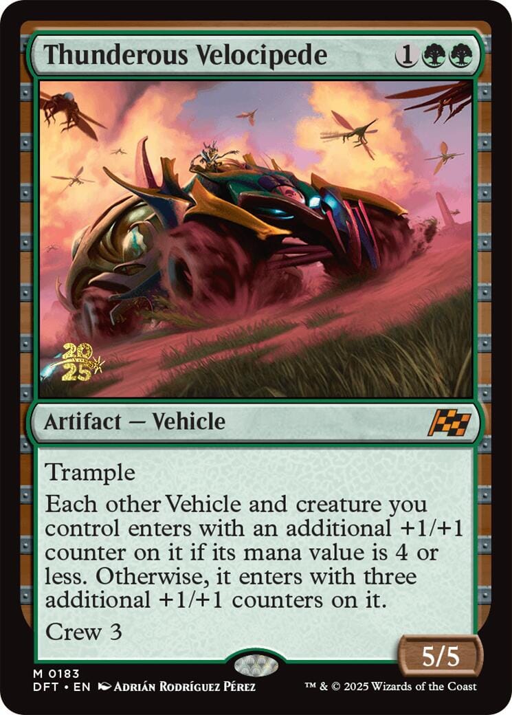 Thunderous Velocipede [Aetherdrift Prerelease Promos] MTG Single Magic: The Gathering  | Multizone: Comics And Games