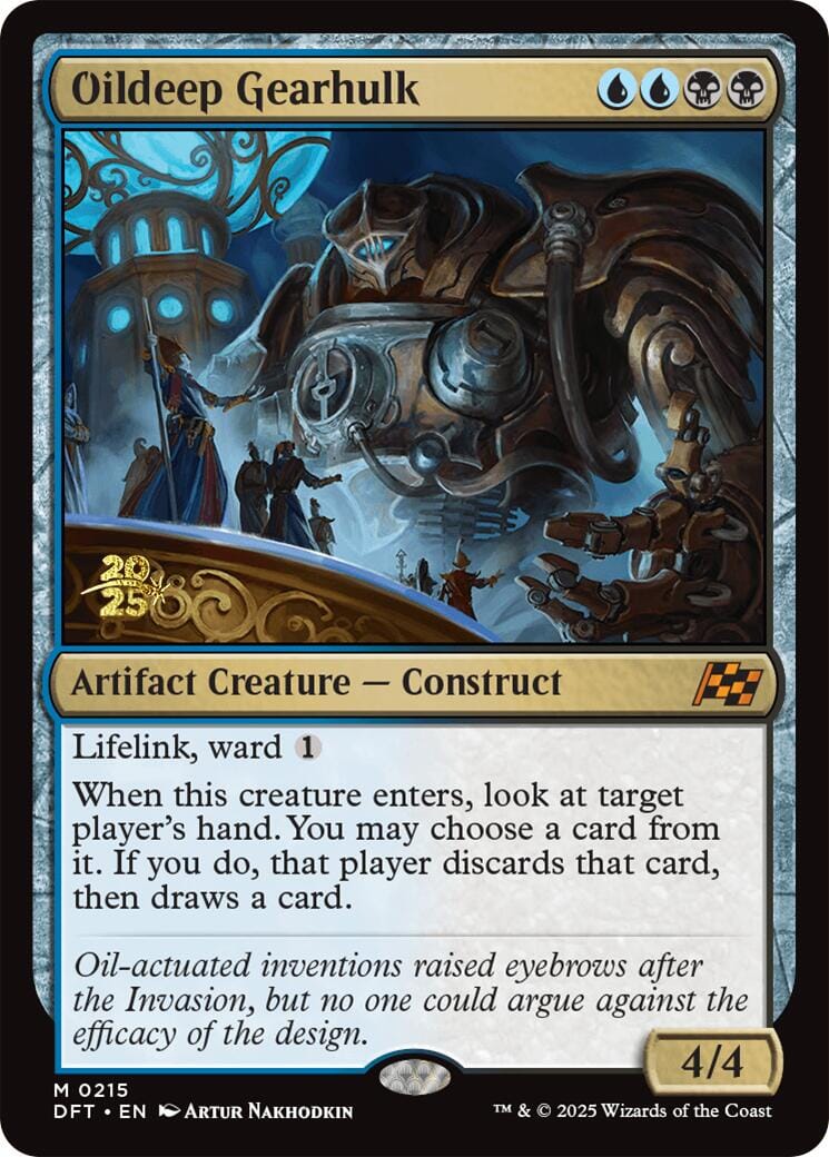 Oildeep Gearhulk [Aetherdrift Prerelease Promos] MTG Single Magic: The Gathering  | Multizone: Comics And Games