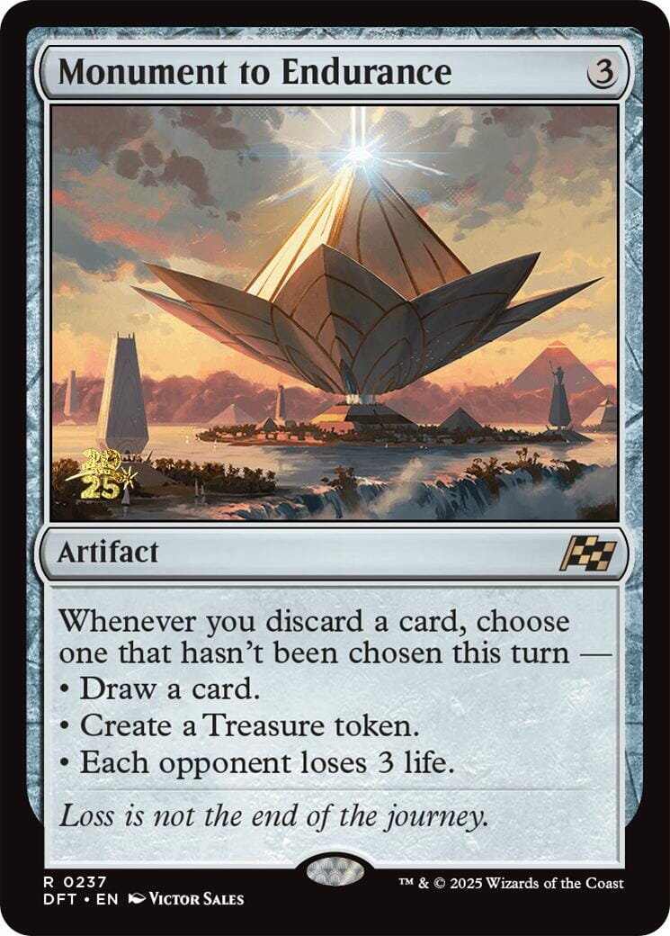 Monument to Endurance [Aetherdrift Prerelease Promos] MTG Single Magic: The Gathering  | Multizone: Comics And Games