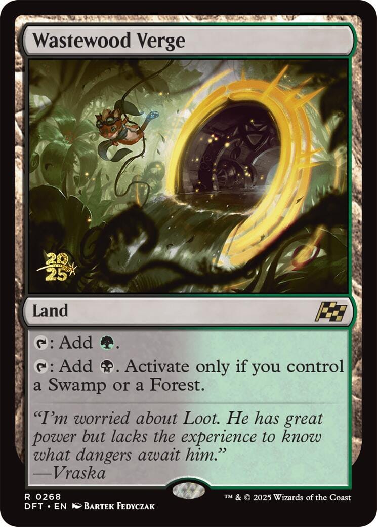 Wastewood Verge [Aetherdrift Prerelease Promos] MTG Single Magic: The Gathering  | Multizone: Comics And Games