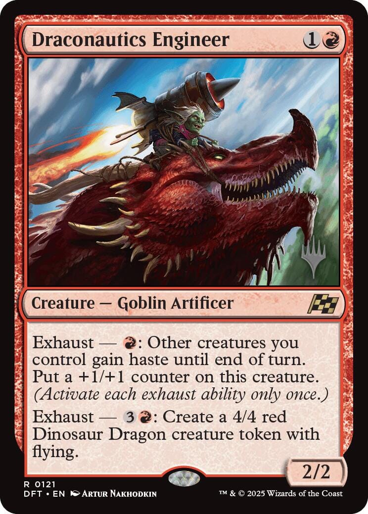 Draconautics Engineer (Promo Pack) [Aetherdrift Promos] MTG Single Magic: The Gathering  | Multizone: Comics And Games