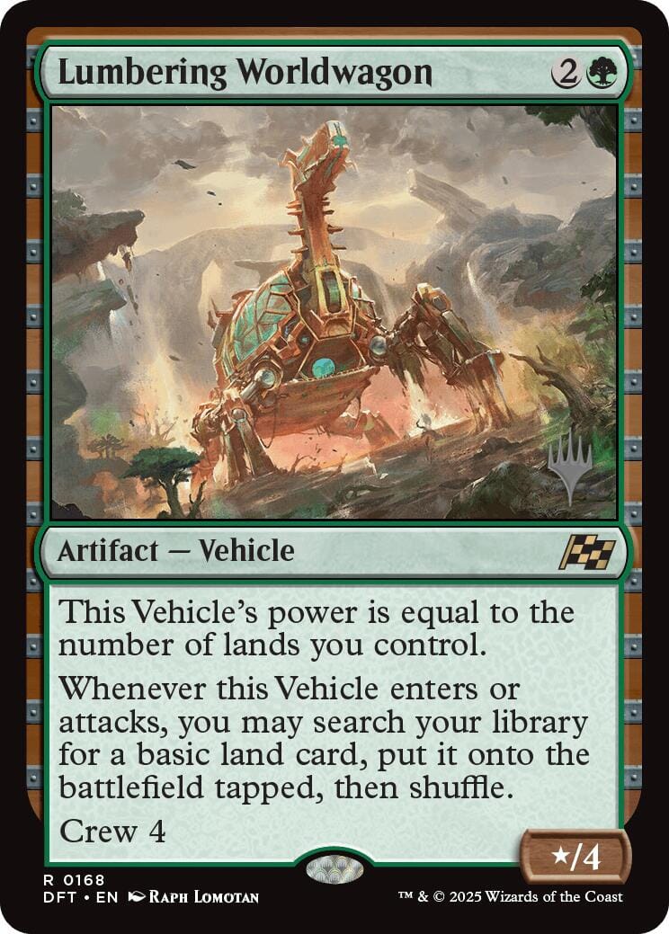 Lumbering Worldwagon (Promo Pack) [Aetherdrift Promos] MTG Single Magic: The Gathering  | Multizone: Comics And Games
