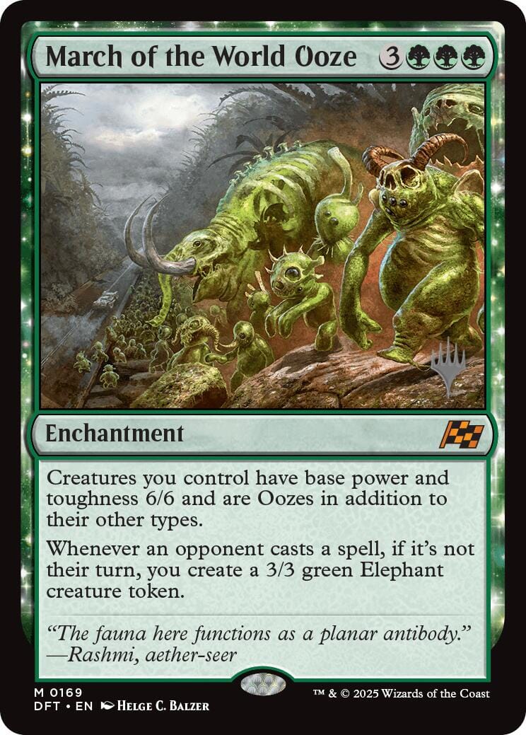 March of the World Ooze (Promo Pack) [Aetherdrift Promos] MTG Single Magic: The Gathering  | Multizone: Comics And Games