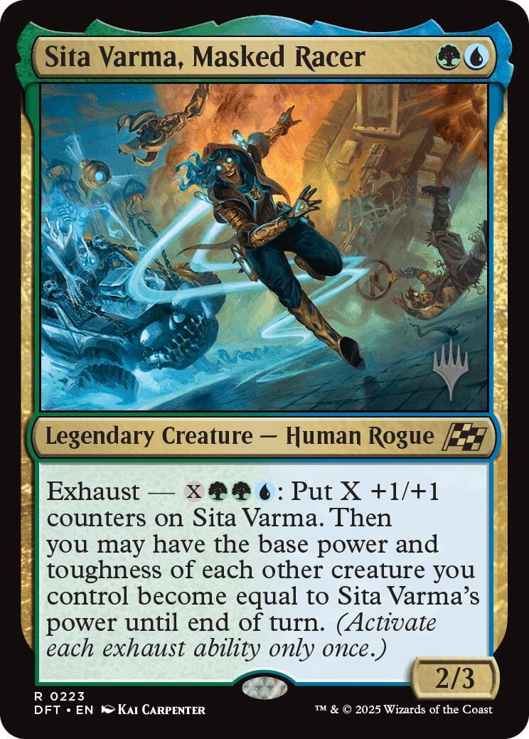 Sita Varma, Masked Racer (Promo Pack) [Aetherdrift Promos] MTG Single Magic: The Gathering  | Multizone: Comics And Games