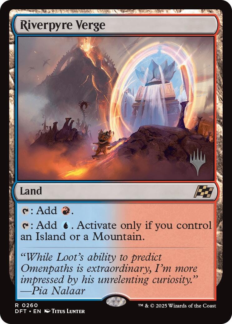Riverpyre Verge (Promo Pack) [Aetherdrift Promos] MTG Single Magic: The Gathering  | Multizone: Comics And Games