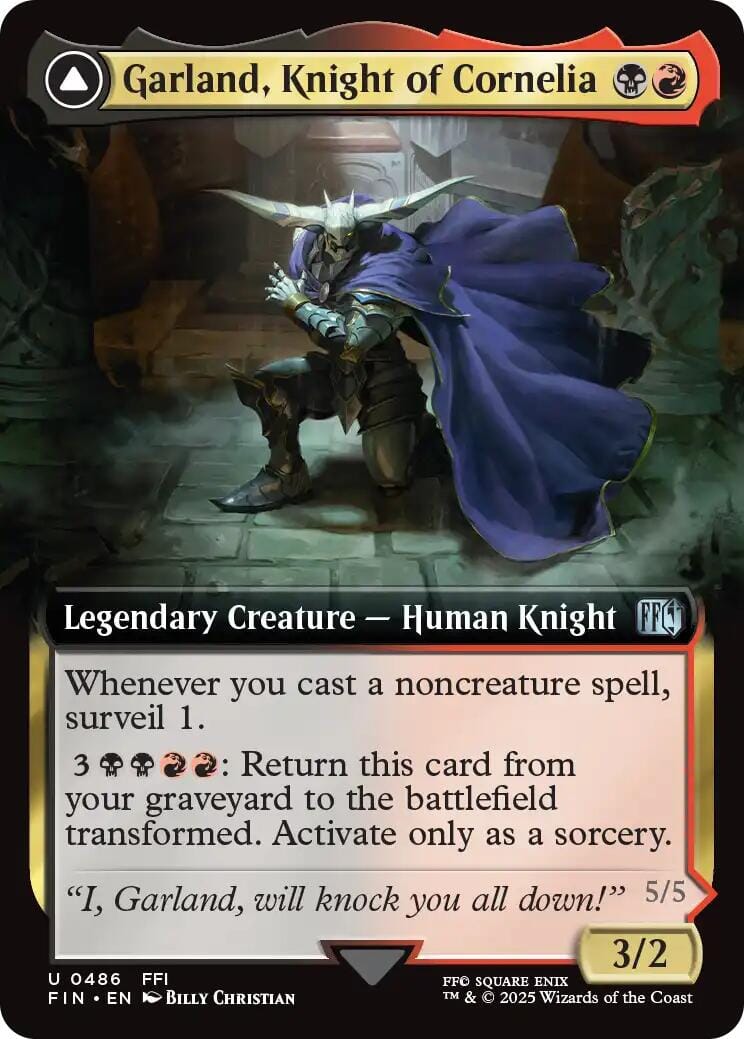 Garland, Knight of Cornelia // Chaos, the Endless (Extended Art) [FINAL FANTASY] MTG Single Magic: The Gathering  | Multizone: Comics And Games