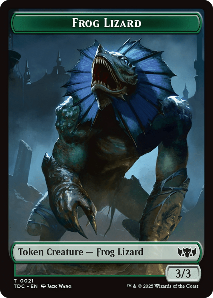 Frog Lizard // Dragon (0014) Double-Sided Token [Tarkir: Dragonstorm Commander Tokens] MTG Single Magic: The Gathering  | Multizone: Comics And Games