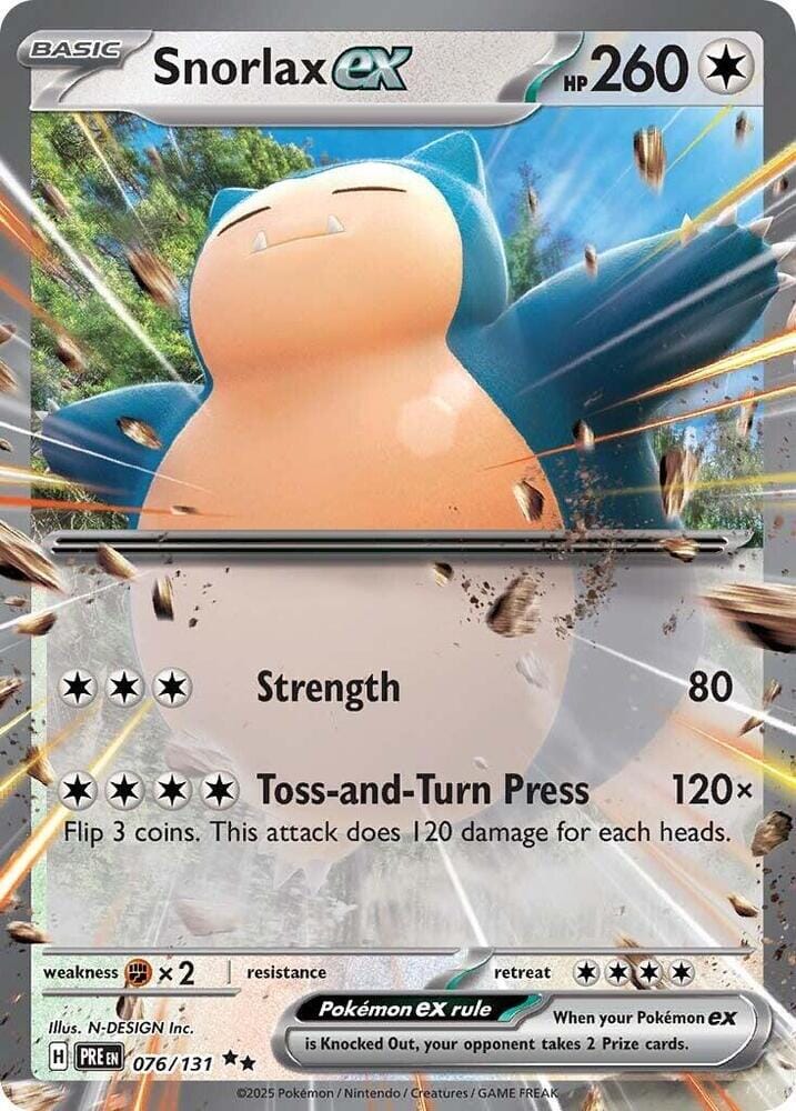 Snorlax ex (076/131) [Scarlet & Violet: Prismatic Evolutions] Pokemon Single Pokémon  | Multizone: Comics And Games