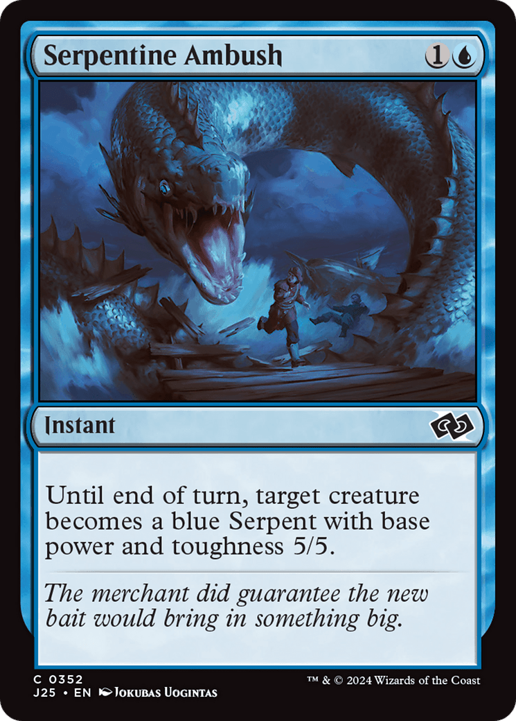 Serpentine Ambush [Foundations Jumpstart] MTG Single Magic: The Gathering  | Multizone: Comics And Games