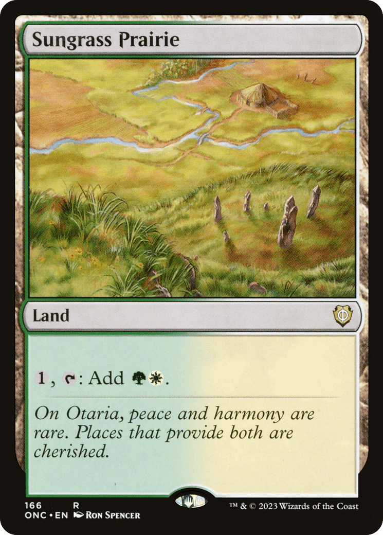 Sungrass Prairie [Phyrexia: All Will Be One Commander] MTG Single Magic: The Gathering  | Multizone: Comics And Games
