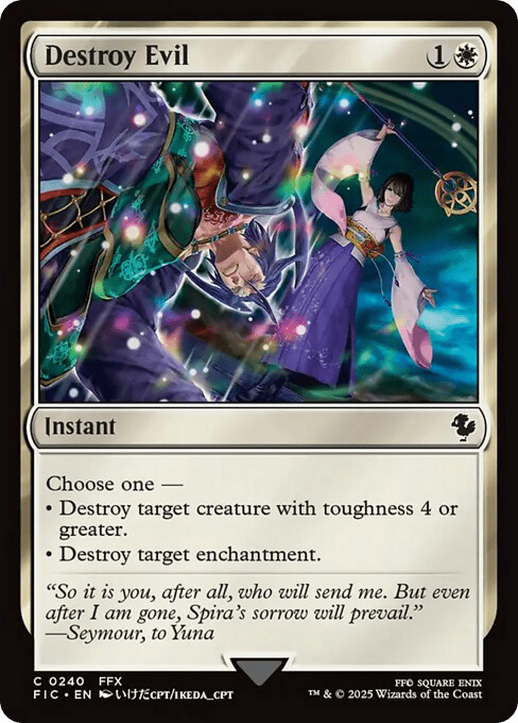 Destroy Evil [FINAL FANTASY Commander] MTG Single Magic: The Gathering  | Multizone: Comics And Games