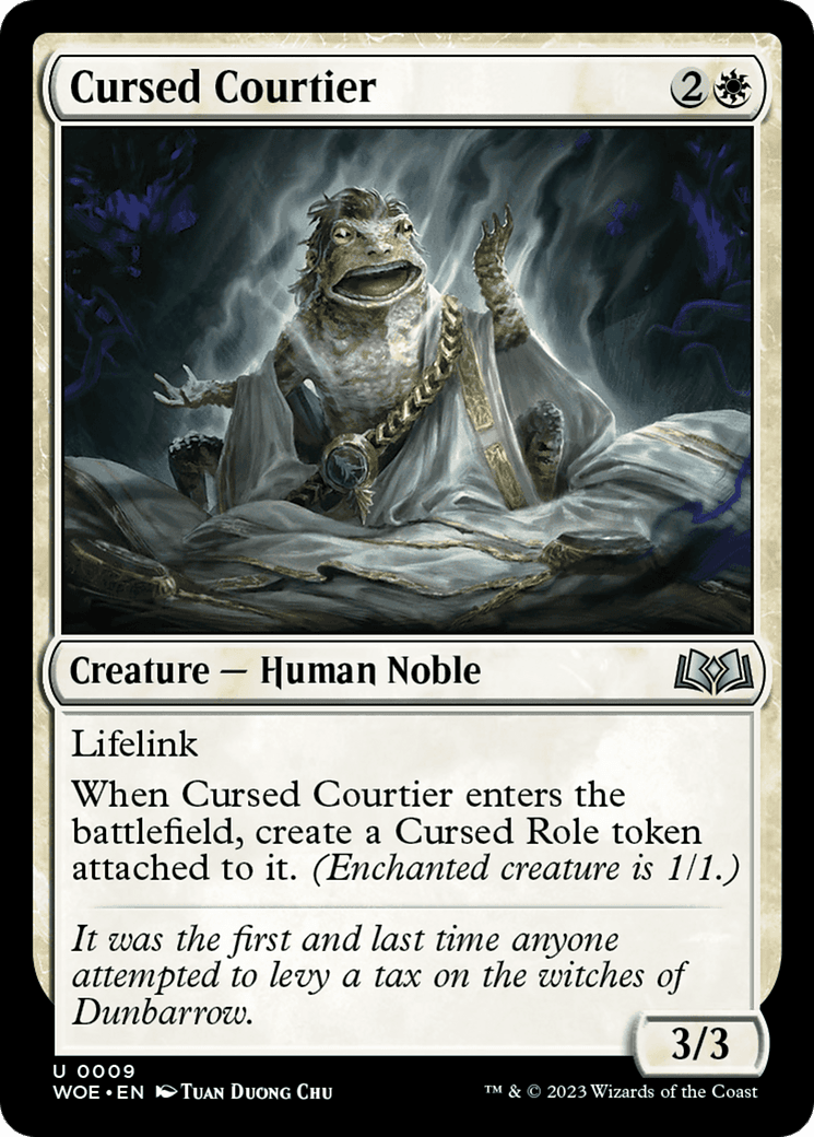 Cursed Courtier [Wilds of Eldraine] MTG Single Magic: The Gathering  | Multizone: Comics And Games