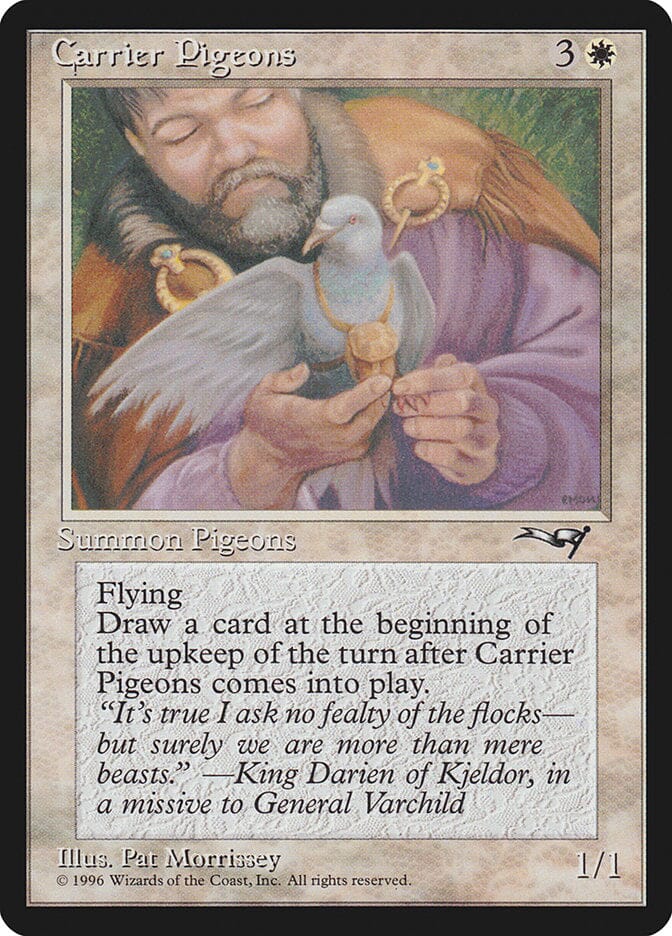 Carrier Pigeons (Holding Pigeon) [Alliances] MTG Single Magic: The Gathering  | Multizone: Comics And Games