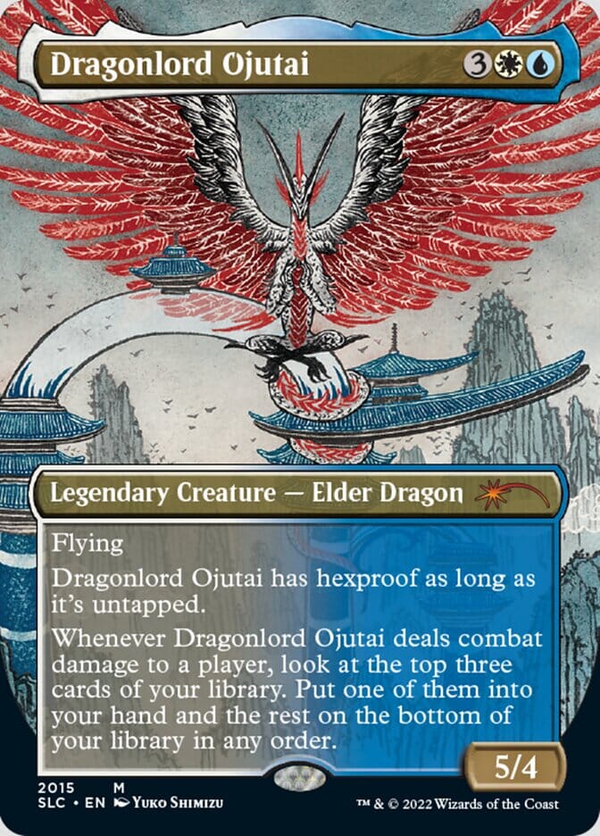 Dragonlord Ojutai (Borderless) [Secret Lair Countdown Kit] MTG Single Magic: The Gathering  | Multizone: Comics And Games