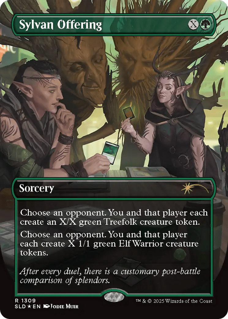 Sylvan Offering [Secret Lair Drop Series] MTG Single Magic: The Gathering  | Multizone: Comics And Games