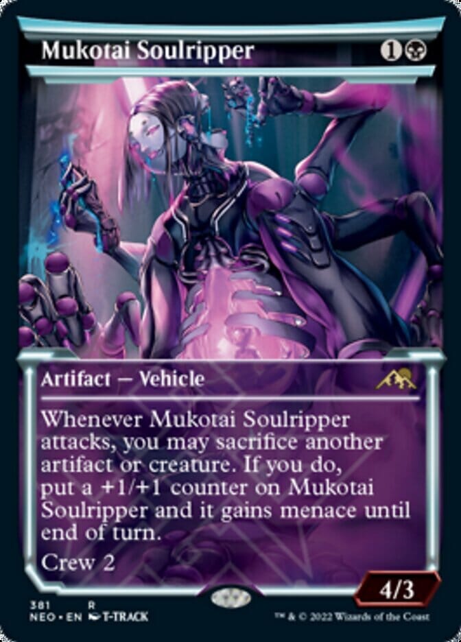 Mukotai Soulripper (Showcase Soft Glow) [Kamigawa: Neon Dynasty] MTG Single Magic: The Gathering  | Multizone: Comics And Games