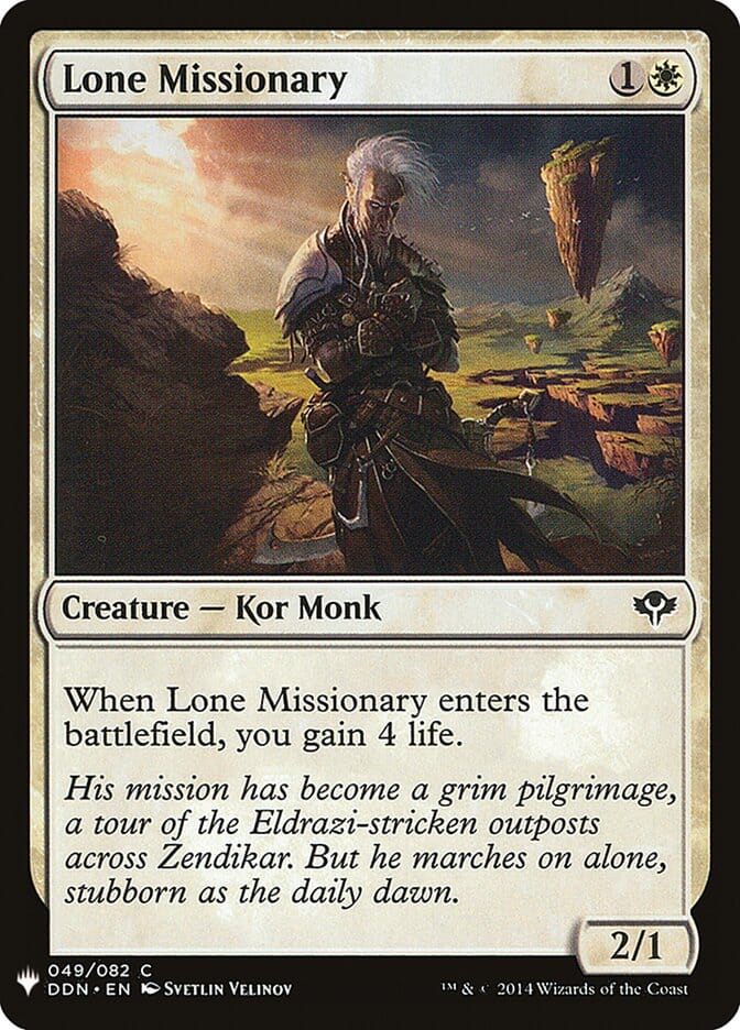 Lone Missionary [Mystery Booster] MTG Single Magic: The Gathering  | Multizone: Comics And Games