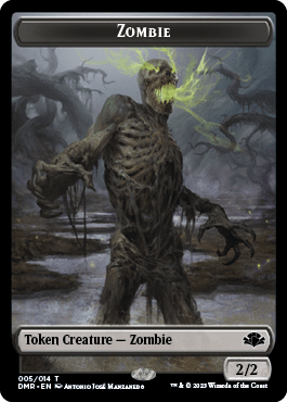 Zombie // Marit Lage Double-Sided Token [Dominaria Remastered Tokens] MTG Single Magic: The Gathering  | Multizone: Comics And Games