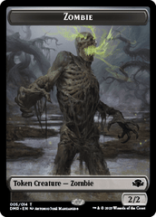 Zombie // Marit Lage Double-Sided Token [Dominaria Remastered Tokens] MTG Single Magic: The Gathering  | Multizone: Comics And Games