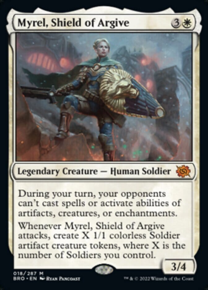 Myrel, Shield of Argive (Promo Pack) [The Brothers' War Promos] MTG Single Magic: The Gathering  | Multizone: Comics And Games